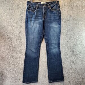Levis 515 Jeans Womens 8 Blue Denim Cotton Stretch‎ Mid Rise Bootcut Leg Pockets